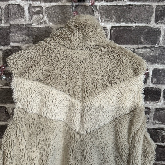Patagonia Pelage Vest bleached stone cream white fuzzy pockets - Picture 10 of 11